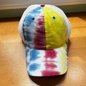 tie dye ladies mesh baseball cap hat NEW